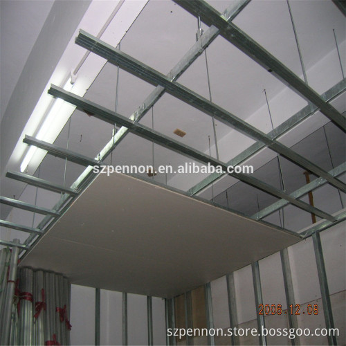 High Strength Light Steel Suspended Ceiling Grid Components C Channel Furring Channel